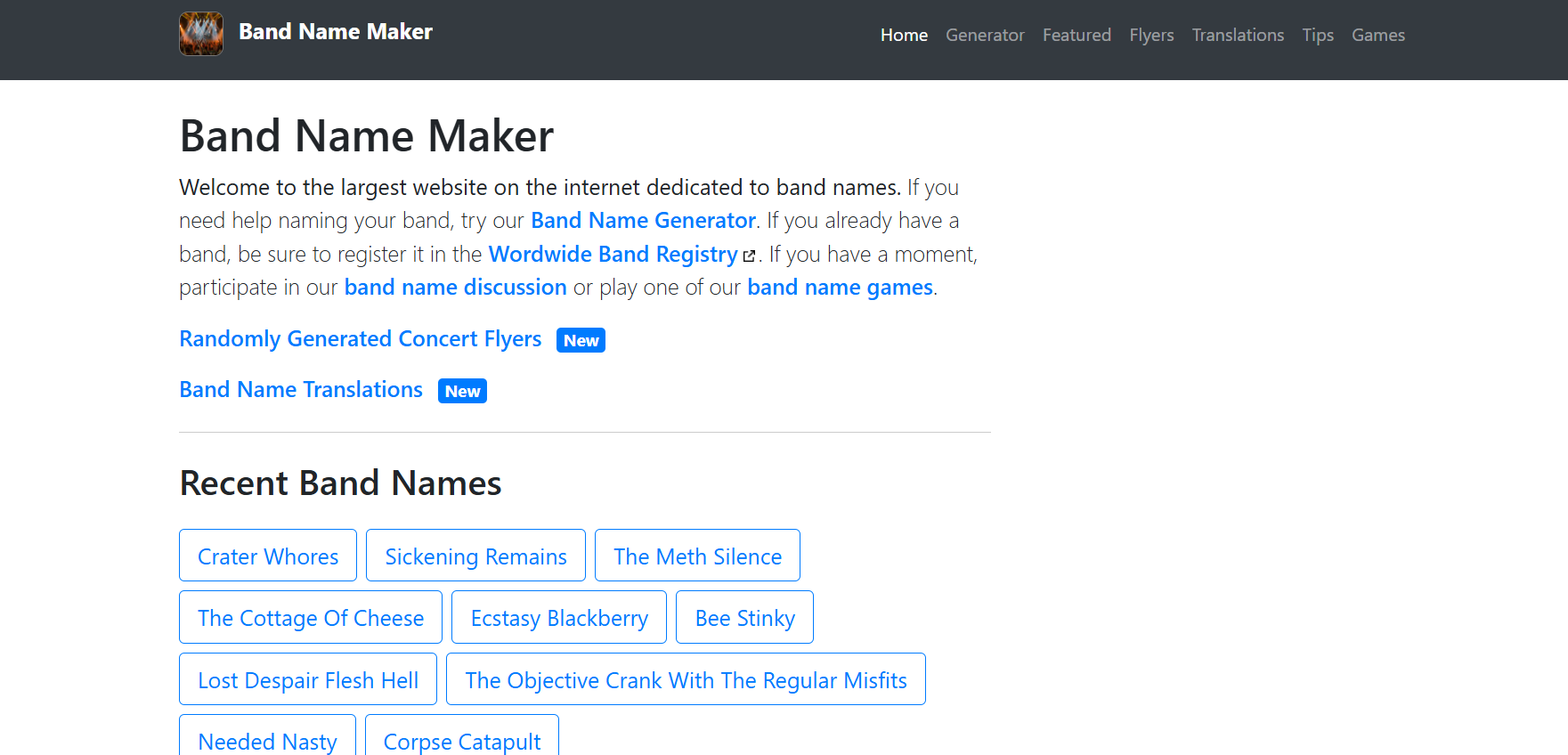 Band Name Maker