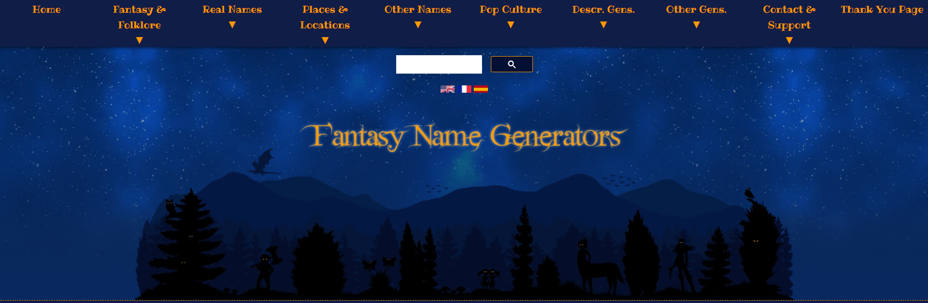 Fantasy Name Generators