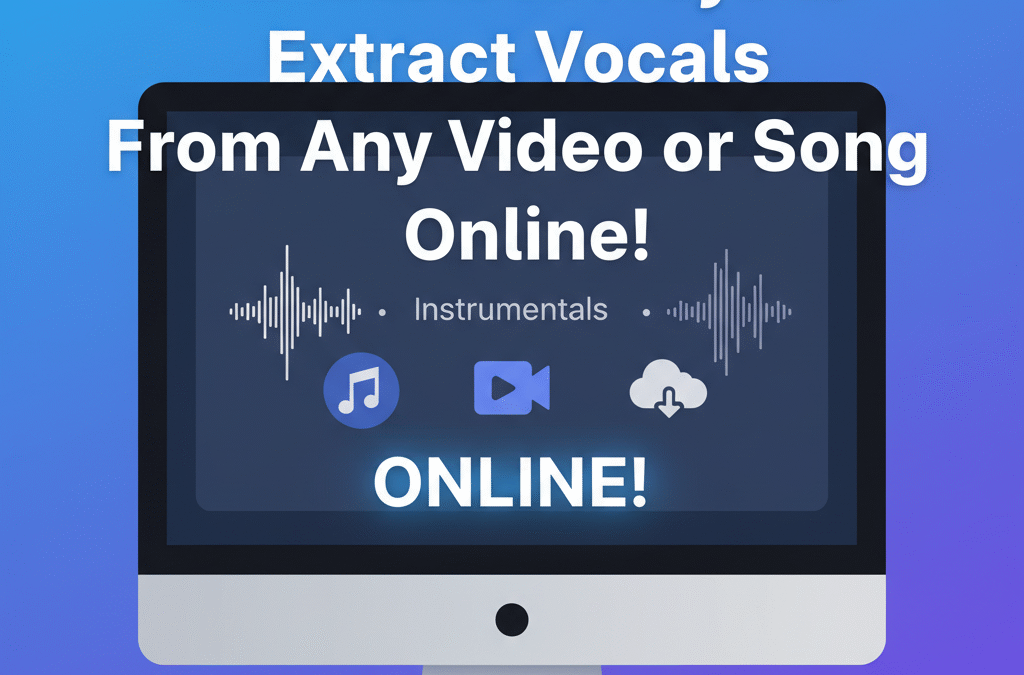 The Easiest Ways to Extract Vocals From Any Video or Song Online!