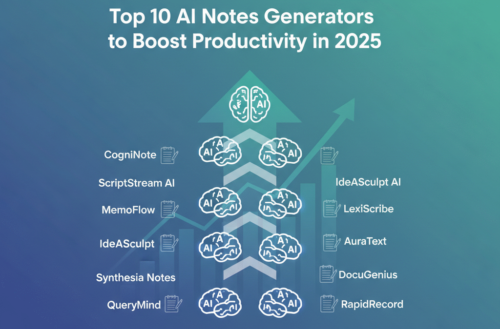 Top 10 AI Notes Generators to Boost Productivity in 2025