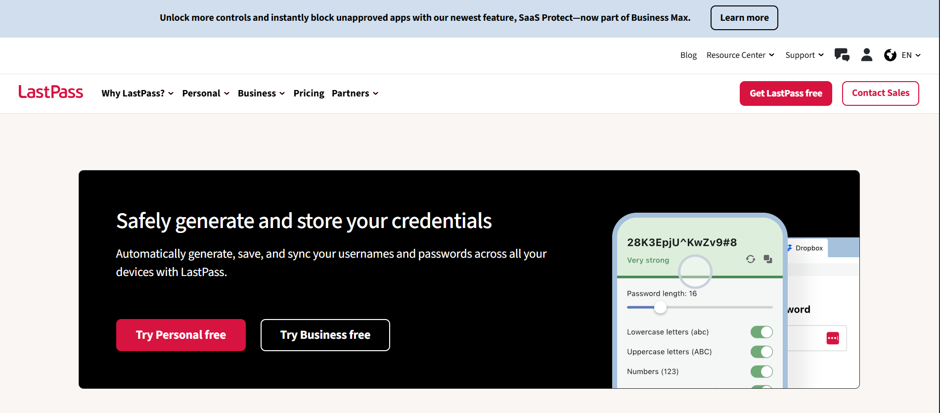LastPass Username Generator