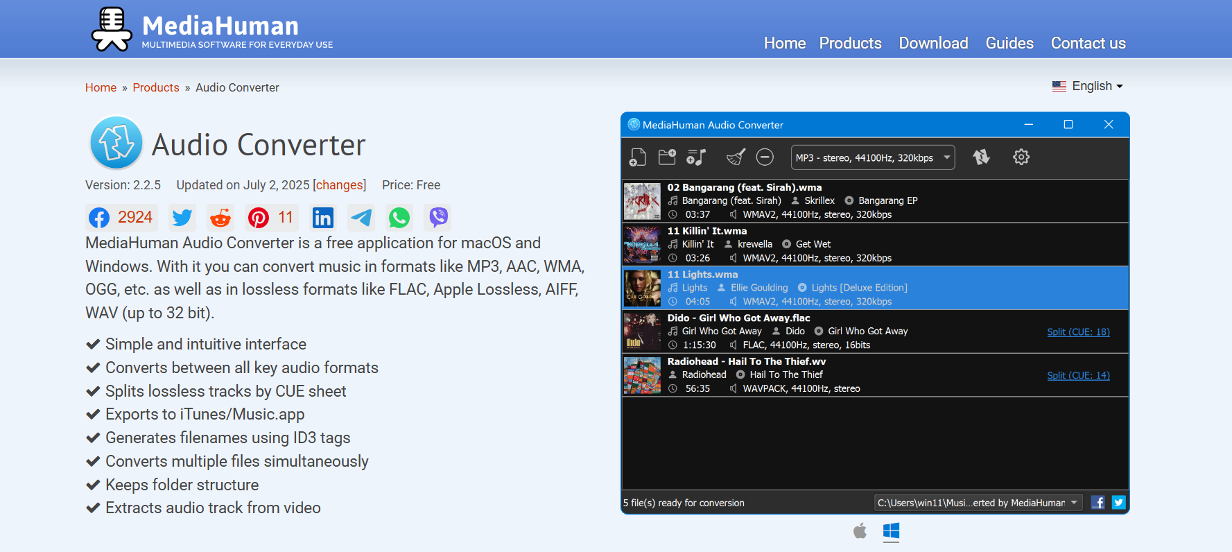 MediaHuman Audio Converter