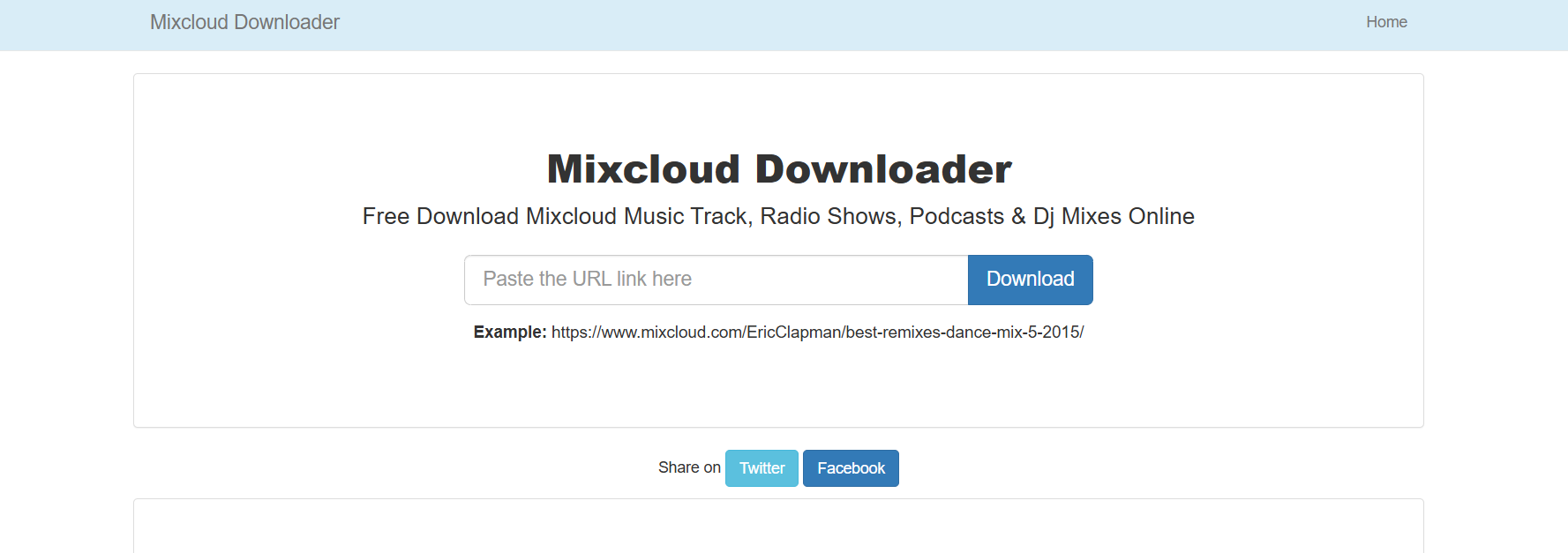 Mixcloud Downloader 
