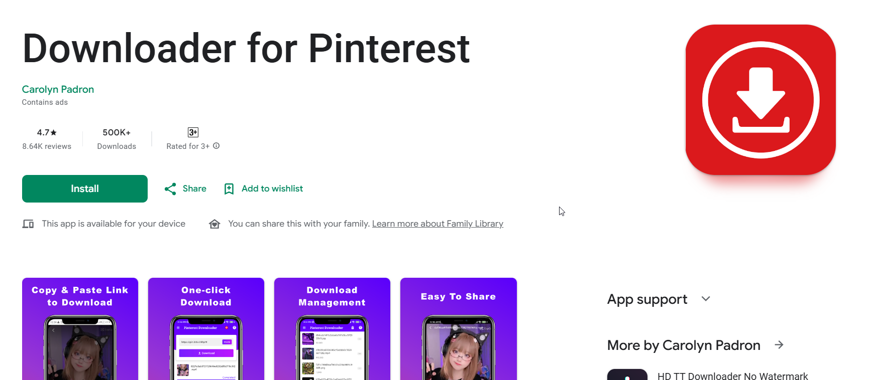 Pinterest Image Downloader App