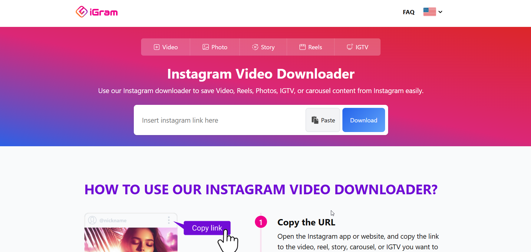 iGram Pinterest Downloader