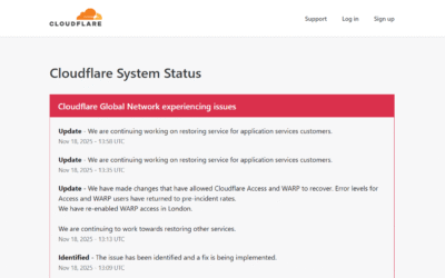 Cloudflare Outage Causes Global Internet Chaos: X, ChatGPT, and Spotify Among Affected Sites