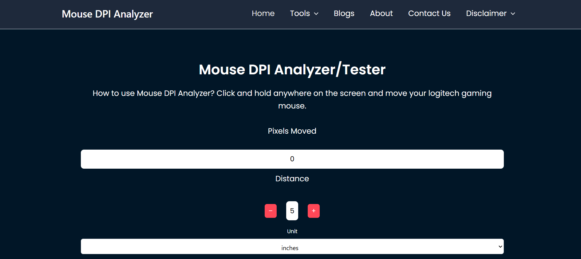 Mouse DPI Analyzer