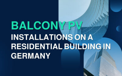 Balcony PV Installations on A Residential Building in Germany