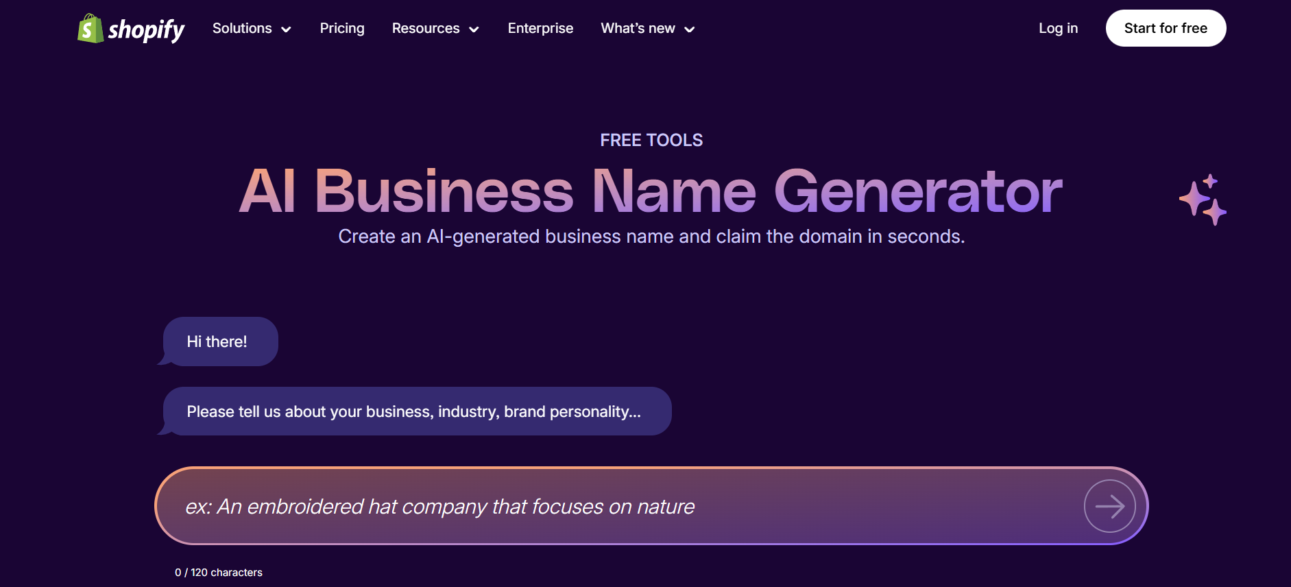 Business Name Generator by Shopify