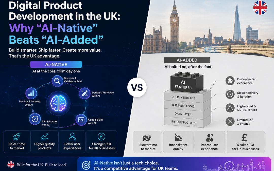 Digital Product Development in the UK: Why “AI-Native” Beats “AI-Added” for UK Teams
