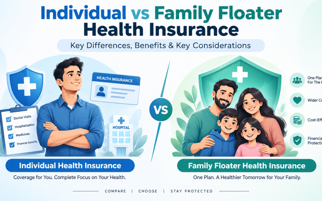 Individual vs Family Floater Health Insurance: Key Differences, Benefits & Key Considerations